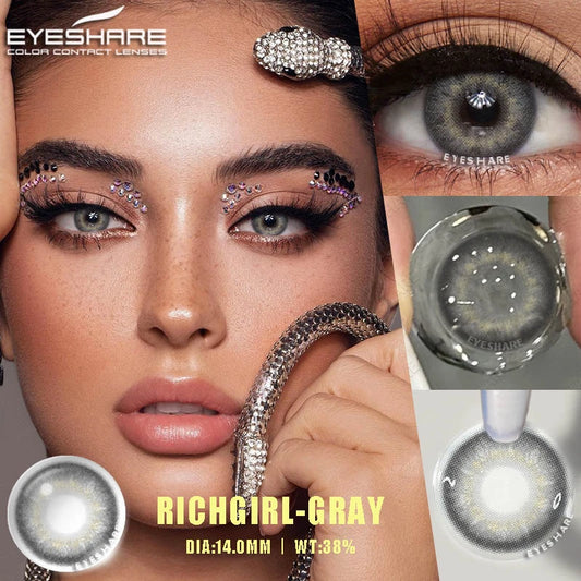 EYESHARE Natural Gray Colored Contact Lenses