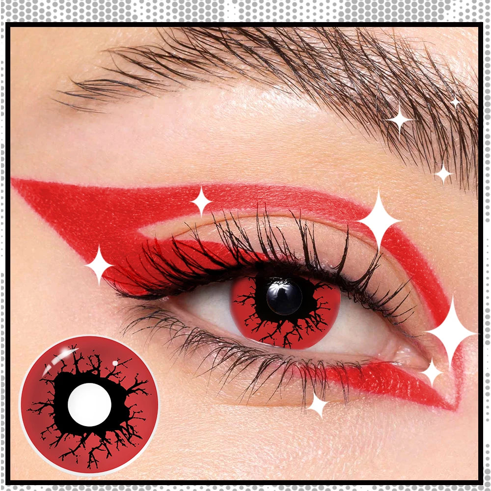 VISUASHOW Cosplay Anime Contact Lenses