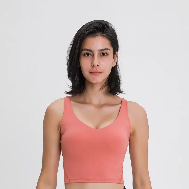 Nepoagym PASSION Tank Top with Built-In Bra for Yoga & Gym