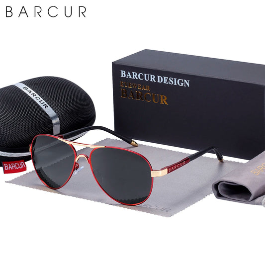BARCUR Classic Pilot gepolariseerde zonnebril – UV400 unisex pilotenzonnebril