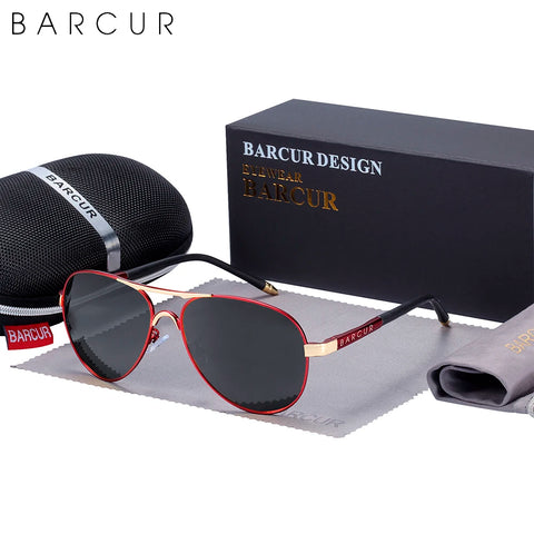 BARCUR Classic Pilot gepolariseerde zonnebril – UV400 unisex pilotenzonnebril