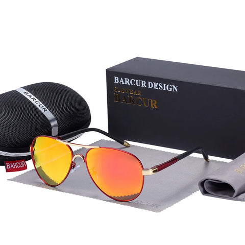 BARCUR Classic Pilot gepolariseerde zonnebril – UV400 unisex pilotenzonnebril