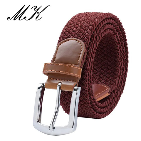 MaiKun Elastic Tactical Belt – Metal Pin Buckle Military Style for Men