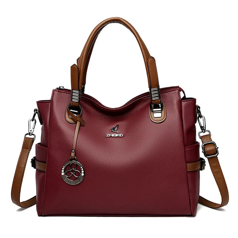 Luxury Soft Leather Shoulder Bag for Women