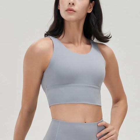 SOISOU Yoga sportbeha voor dames - Diep V-ontwerp, uitneembare cups, comfortabele pasvorm