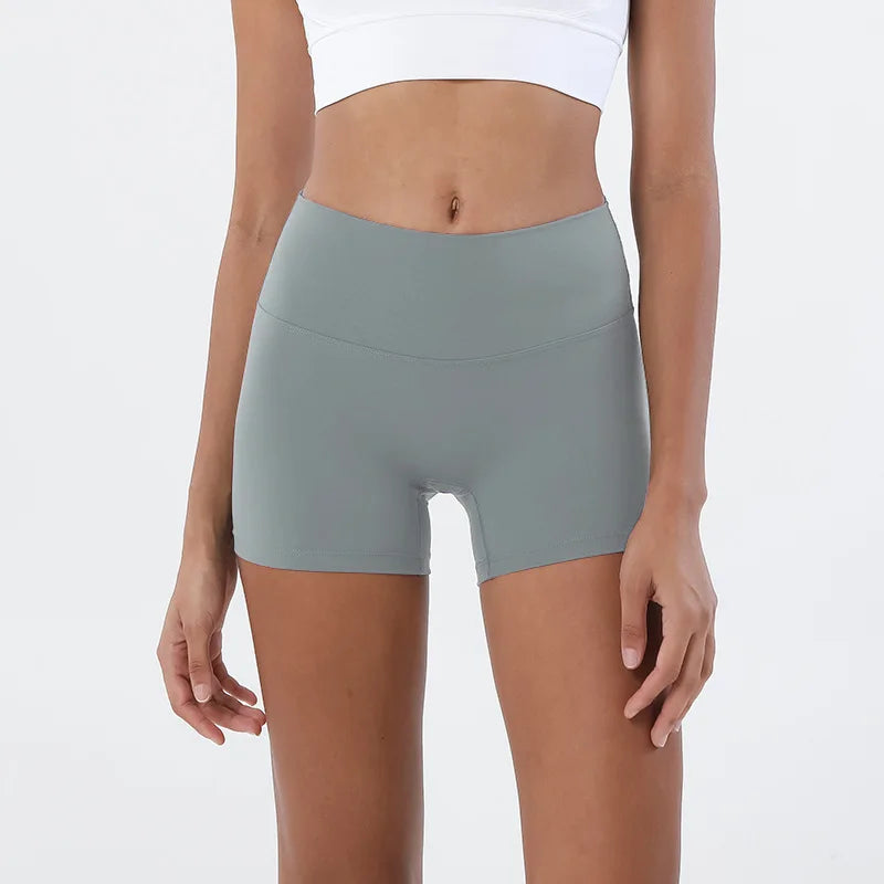 SOISOU Women's High Waist Nylon Gym Shorts