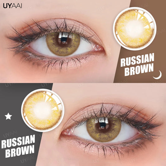 UYAAI Brown Colored Contact Lenses with Degree