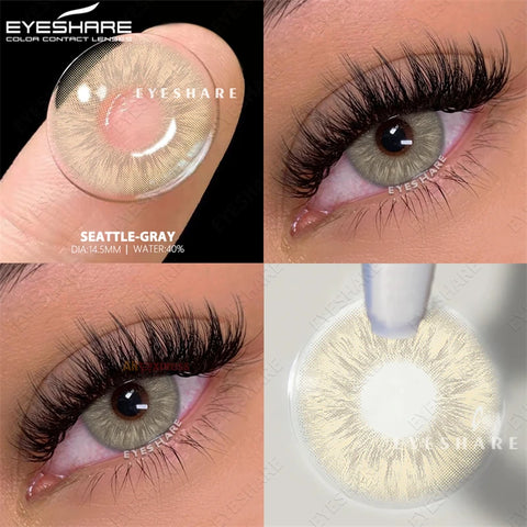 EYESHARE Natural Colored Contact Lenses - Chocolate & Gray