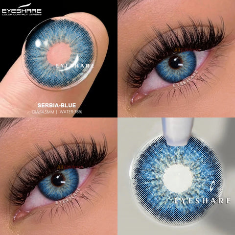 EYESHARE Color Contact Lenses – Natural Gray, Blue, Green, Brown Eyes