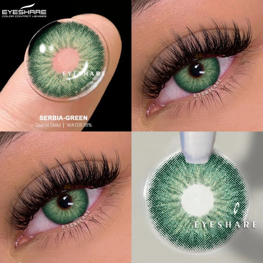 EYESHARE Color Contact Lenses – Natural Gray, Blue, Green, Brown Eyes