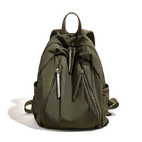 FOXER Waterproof Solid Color Women's Backpack - Stylish Laptop School Bag