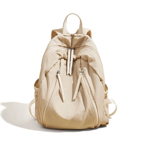 FOXER Waterproof Solid Color Women's Backpack - Stylish Laptop School Bag