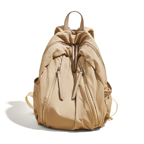 FOXER Waterproof Solid Color Women's Backpack - Stylish Laptop School Bag
