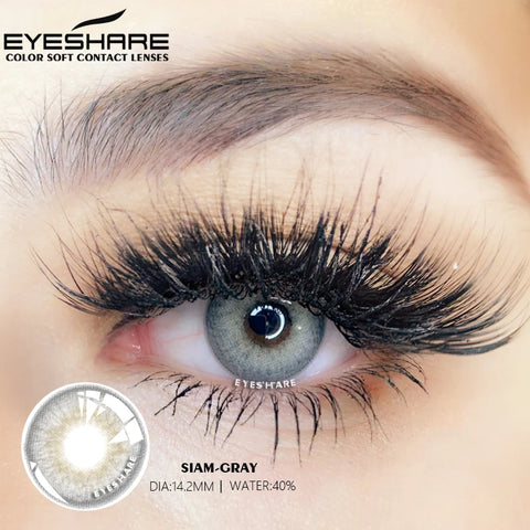 EYESHARE 2pcs Natural Color Contact Lenses - SIAM Blue & Green