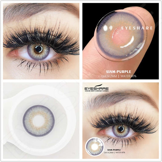 EYESHARE Blue Gray Natural Color Contact Lenses