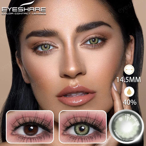 EYESHARE Natural Gray Contact Lenses - Yearly Fashion