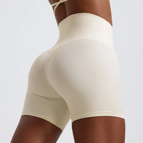 Super Soft High-Waist Push-Up Gym Shorts – Premium Yoga & Cycling Shorts for Women