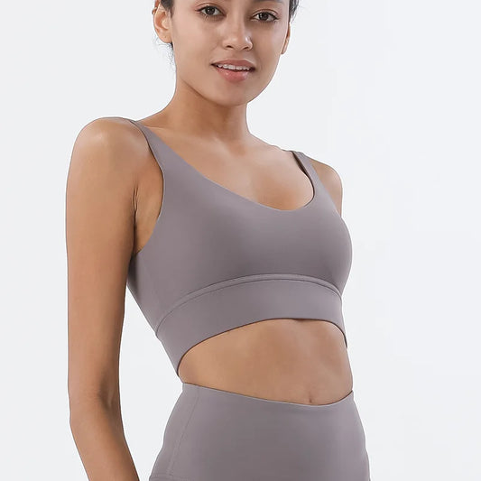 SOISOU Nylon Bra Top: Sexy, Supportive Sports Bra in 15 Colors