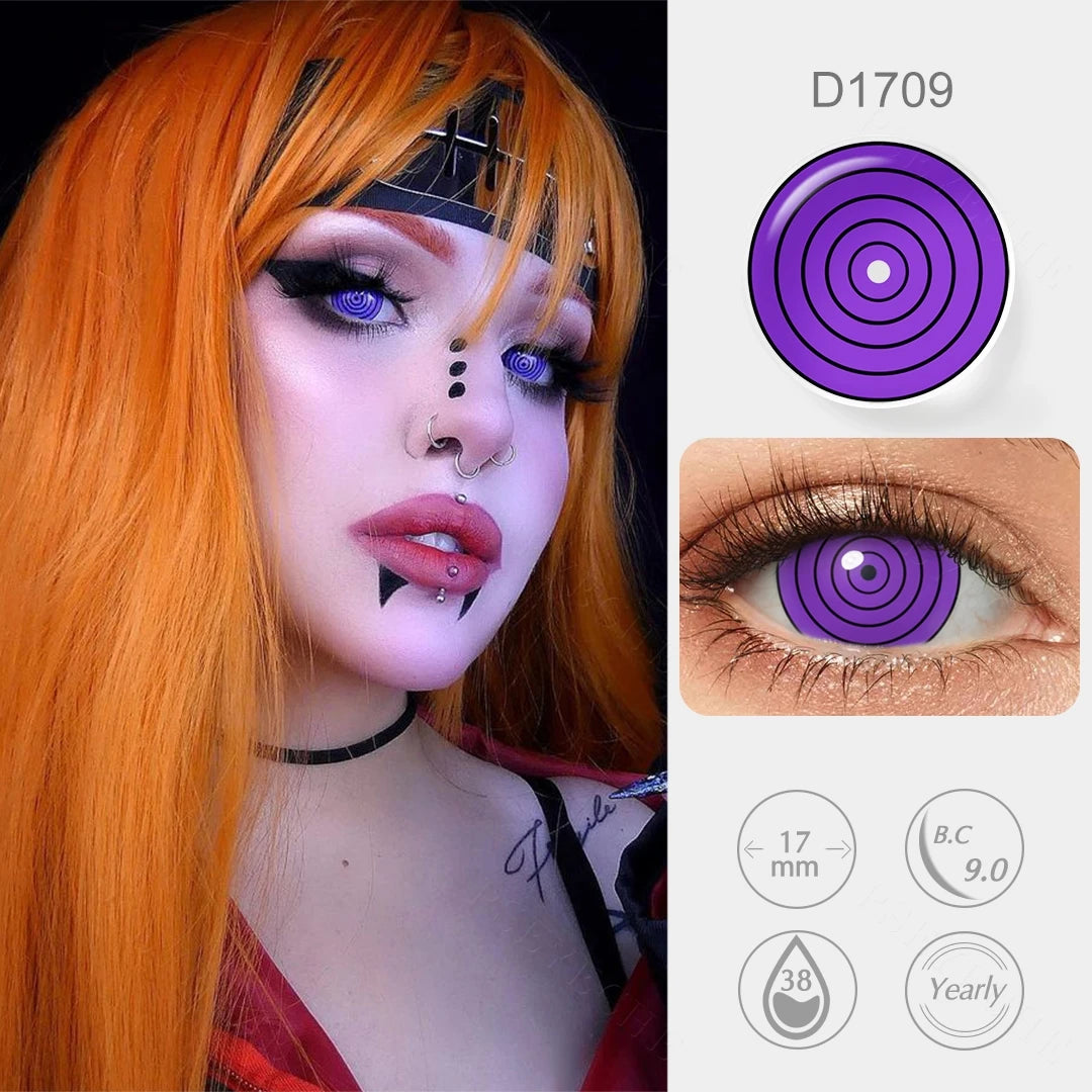 Pseyeche 17MM Mini Sclera Contact Lens for Cosplay