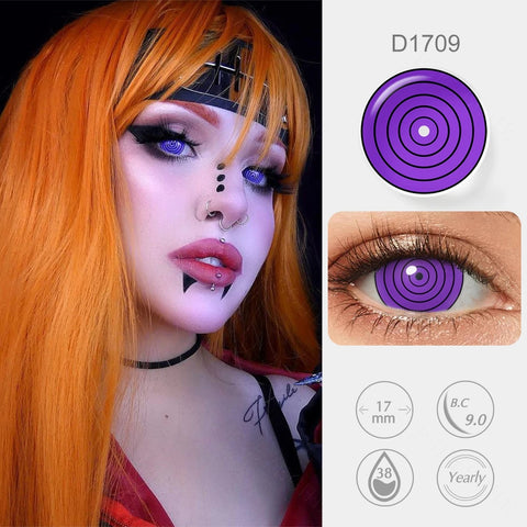 Pseyeche 17MM Mini Sclera Contact Lens for Cosplay