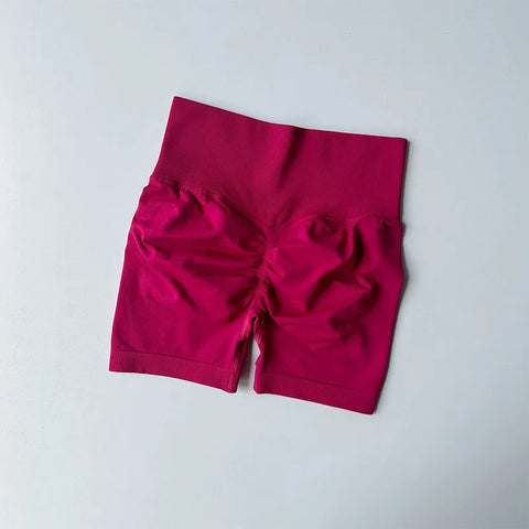 Peach Hip-Lift High-Waist Sports Shorts – Slimming Quick-Dry Running Tight Pants for Women