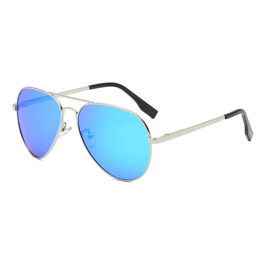 Klassieke grote piloten gepolariseerde zonnebril - Luxe metalen UV400 zonnebril voor heren in de luchtvaart, voor autorijden en op vakantie