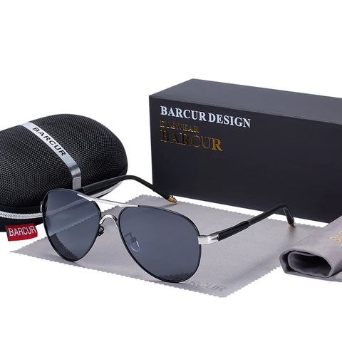BARCUR Classic Pilot gepolariseerde zonnebril – UV400 unisex pilotenzonnebril