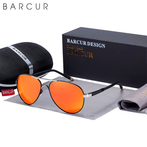 BARCUR Classic Pilot gepolariseerde zonnebril – UV400 unisex pilotenzonnebril