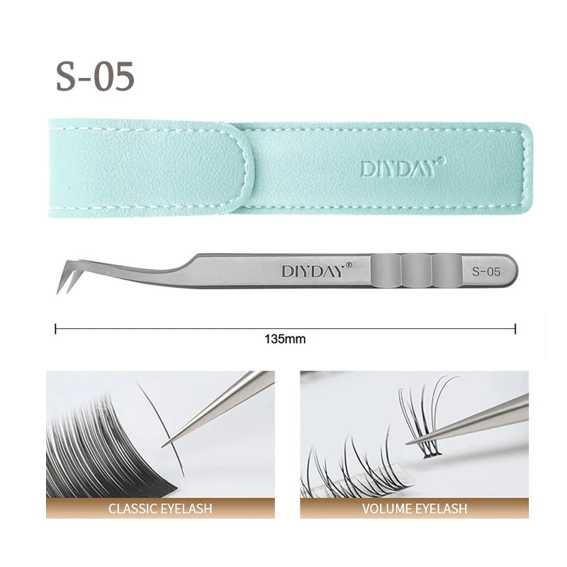 DIYDAY Anti-slip Eyelash Tweezers