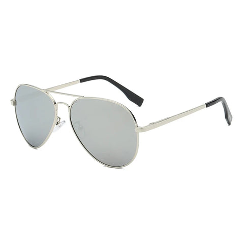 Klassieke grote piloten gepolariseerde zonnebril - Luxe metalen UV400 zonnebril voor heren in de luchtvaart, voor autorijden en op vakantie