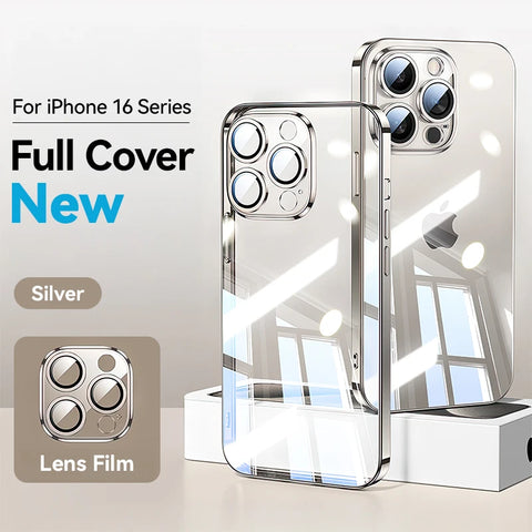 Joyroom Transparent Soft Case for iPhone 16 Pro Max - Shockproof with Lens Protection