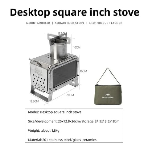 MOUNTAINHIKER Portable Wood Burner Stove for Outdoor Adventures
