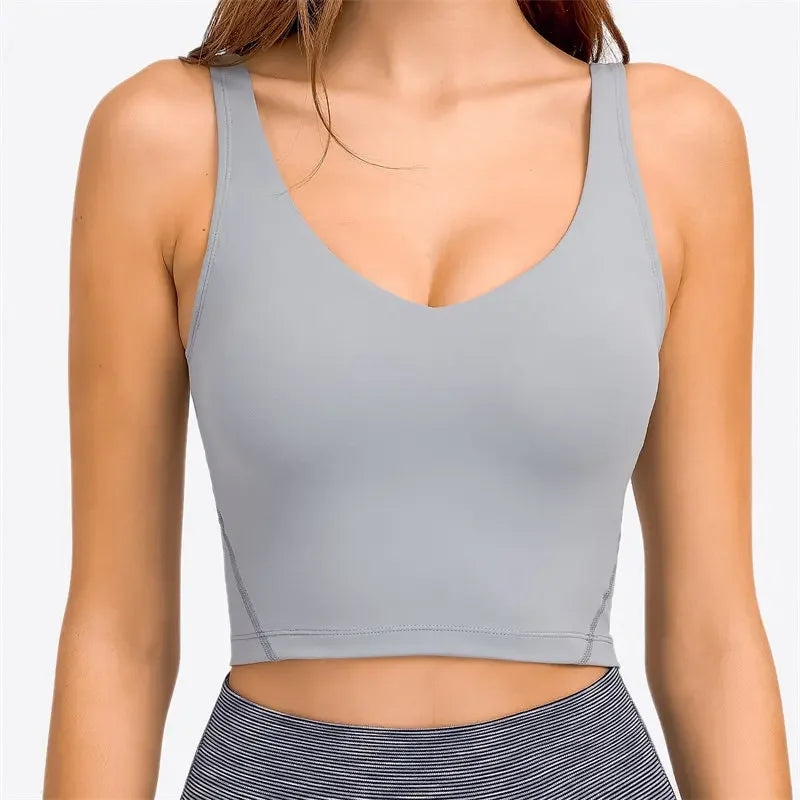 Nepoagym PASSION Tank Top with Built-In Bra for Yoga & Gym