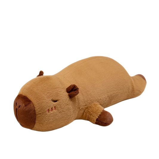 Giant Capybara Plush Toy – Stuffed with Angel Wings & Heart Cheeks, Hug Pillow for Napping & Décor
