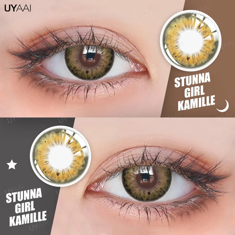 UYAAI Brown Colored Contact Lenses with Degree