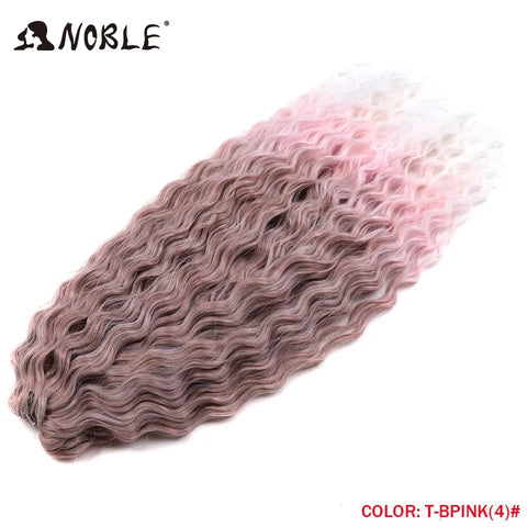 Noble Hair Synthetic Twist Crochet Curly Hair 24 Inch Ombre