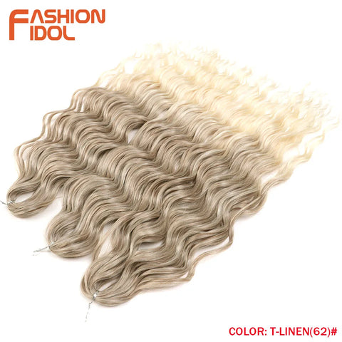 Anna 24 Inch Synthetic Hair Water Wave Braiding Hair Extensions