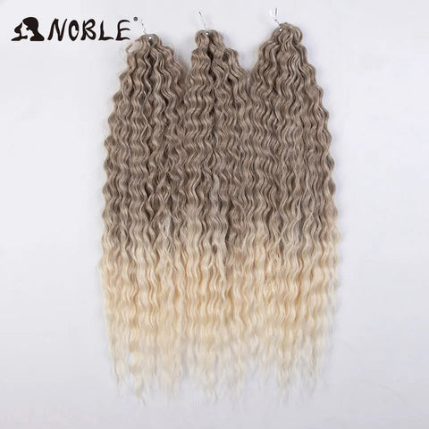 Noble Hair Synthetic Twist Crochet Curly Hair 24 Inch Ombre