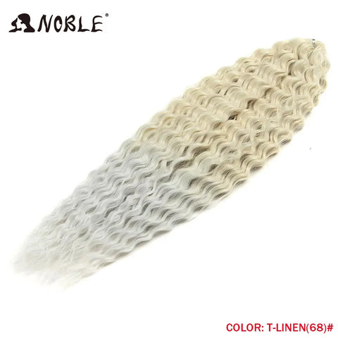 Noble Hair Synthetic Twist Crochet Curly Hair 24 Inch Ombre