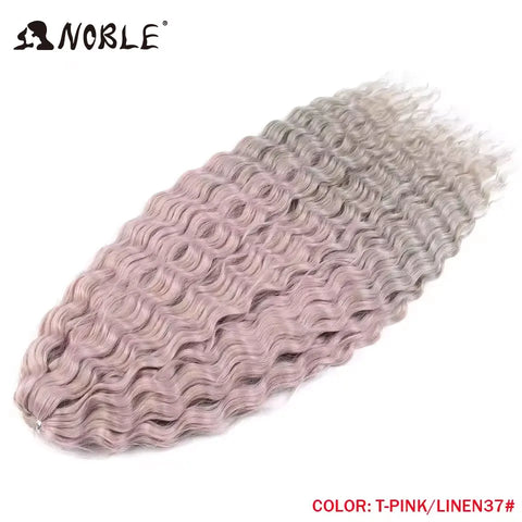 Noble Hair Synthetic Twist Crochet Curly Hair 24 Inch Ombre