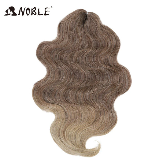 Noble Hair Soft Body Wave Crochet Hair 24Inch 3PCS Synthetic Hair Extensions