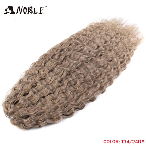 Noble Hair Synthetic Twist Crochet Curly Hair 24 Inch Ombre