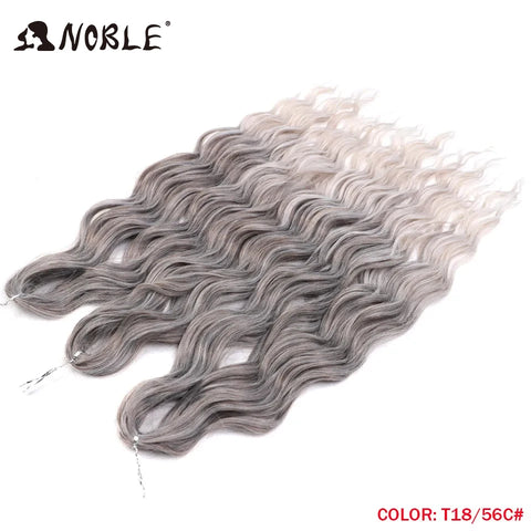 Noble Hair Water Wave Twist Crochet Hair - Ombre Blonde Pink 24 Inch