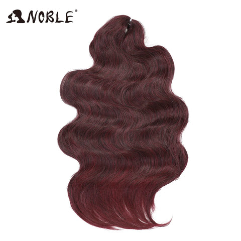Noble Hair Soft Body Wave Crochet Hair 24Inch 3PCS Synthetic Hair Extensions