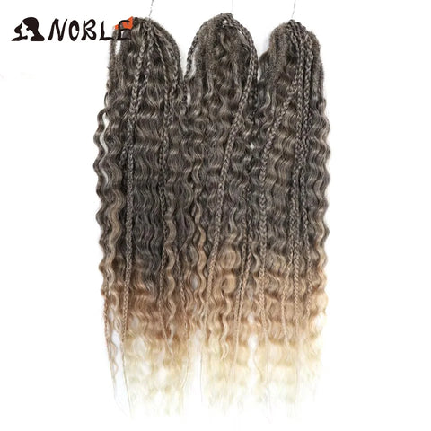 Noble Hair Synthetic Twist Crochet Curly Hair 24 Inch Ombre