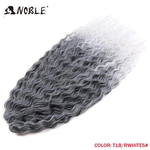 Noble Hair Synthetic Twist Crochet Curly Hair 24 Inch Ombre