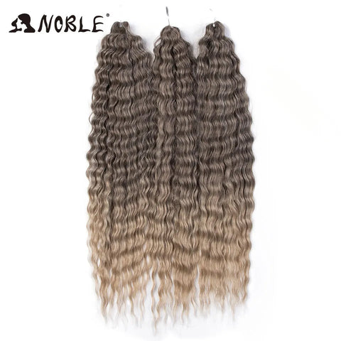 Noble Hair Synthetic Twist Crochet Curly Hair 24 Inch Ombre