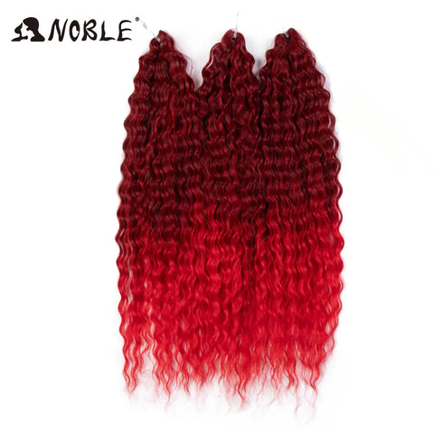 Noble Hair Synthetic Twist Crochet Curly Hair 24 Inch Ombre