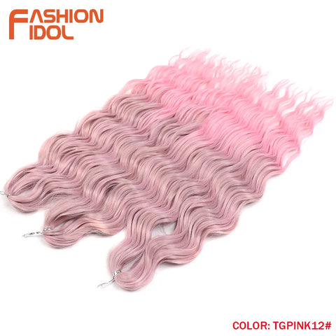 Anna 24 Inch Synthetic Hair Water Wave Braiding Hair Extensions