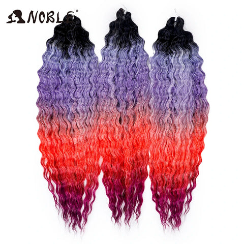 Noble Hair Synthetic Twist Crochet Curly Hair 24 Inch Ombre